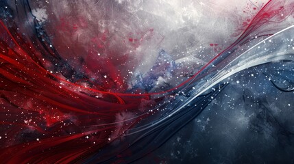 Background with navy silver textures red white lines and stars