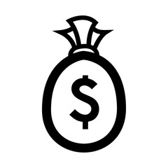 dollar money bag vector