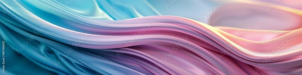 Aufkleber abstract background with silk fabric effect. textile sliding pleats. backdrop for design with copy s