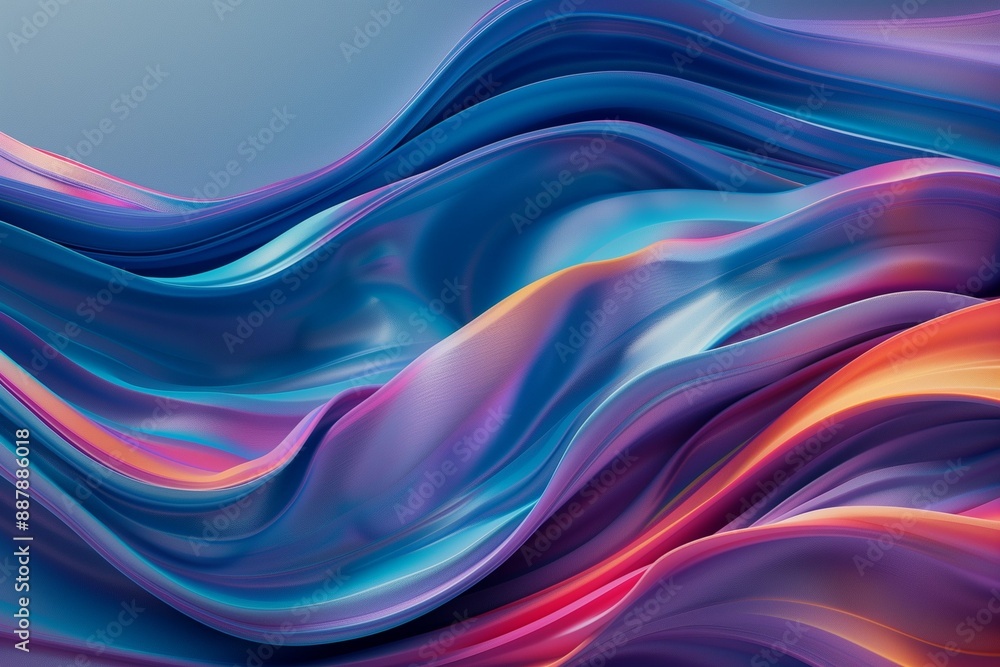 Aufkleber abstract background with silk fabric effect. textile sliding pleats. backdrop for design with copy s