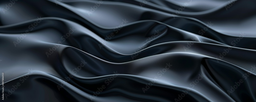 Poster abstract background with silk fabric effect. textile sliding pleats. backdrop for design with copy s