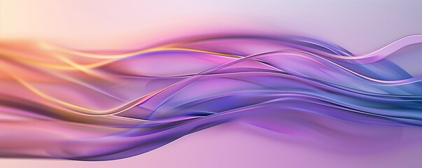 Fototapeta premium Abstract background with silk fabric effect. Textile sliding pleats. Backdrop for design with copy space. Banner, border