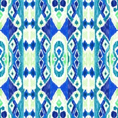 Ethnic abstract art ikat. Seamless ornamental print. Geometric ethnic pattern seamless color oriental. Design for background, curtains, carpets, wallpaper, clothes, packaging, batik.