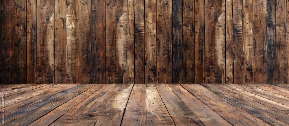 Aufkleber wooden backdrop with ample copy space image