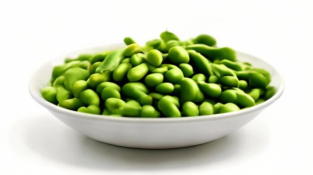  Fresh and vibrant green beans in a bowl