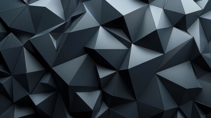 Fototapeta premium Abstract Geometric Dark Polygonal Background