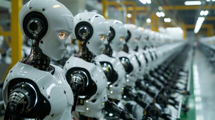 Fototapeta premium Robot Assembly Line