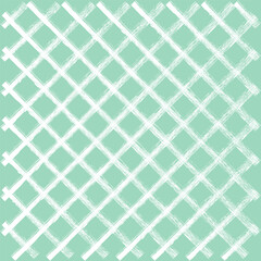 Vector hand drawn cute checkered pattern. Doodle Plaid geometrical brush texture. Crossing crayon chalk lines. Abstract cute delicate pattern ideal for fabric, textile, wallpaper