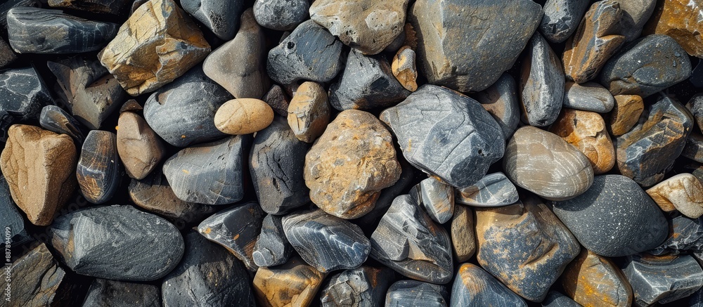 Aufkleber Background with stones or rocks creating a rough texture suitable for copy space image