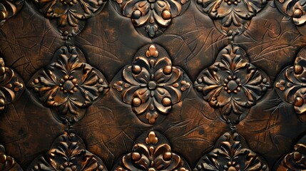 Textured leather background with patterns