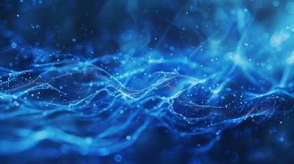 Naklejka premium Abstract Blue Wave Background