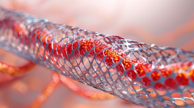 Medical Stent Close-Up: stent