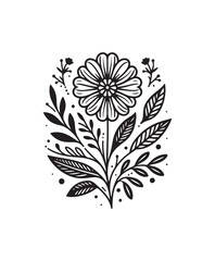 vector flower vector art,graphics flowers icons set,vintage illustration flower clipart,vector flowers flat style artwork design.