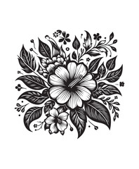 vector flower vector art,graphics flowers icons set,vintage illustration flower clipart,vector flowers flat style artwork design.