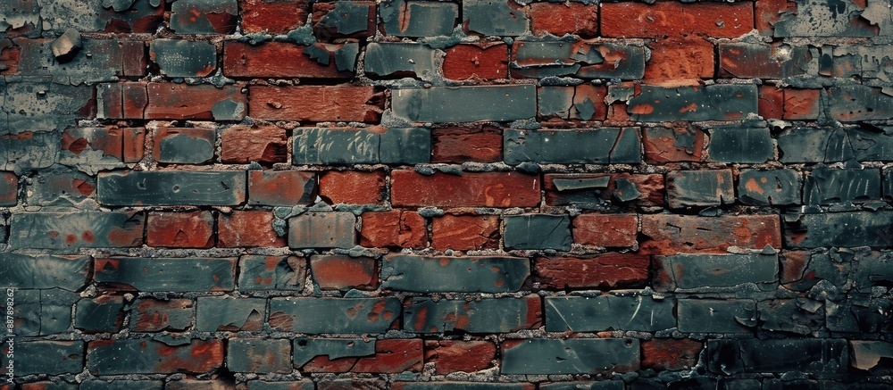 Aufkleber Cover page background featuring a brick wall with ample copy space image