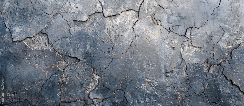 Aufkleber creative copy space image with concrete texture background featuring noize cracks and paint for text