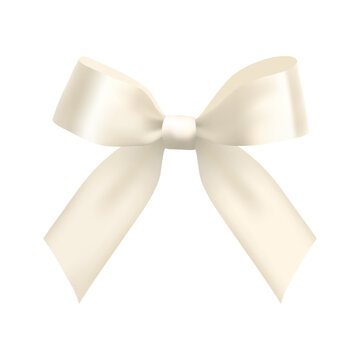 white bow vector design material