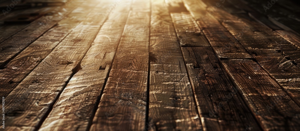 Aufkleber antique wooden ambiance with a rustic feel in an old setting suitable for a copy space image