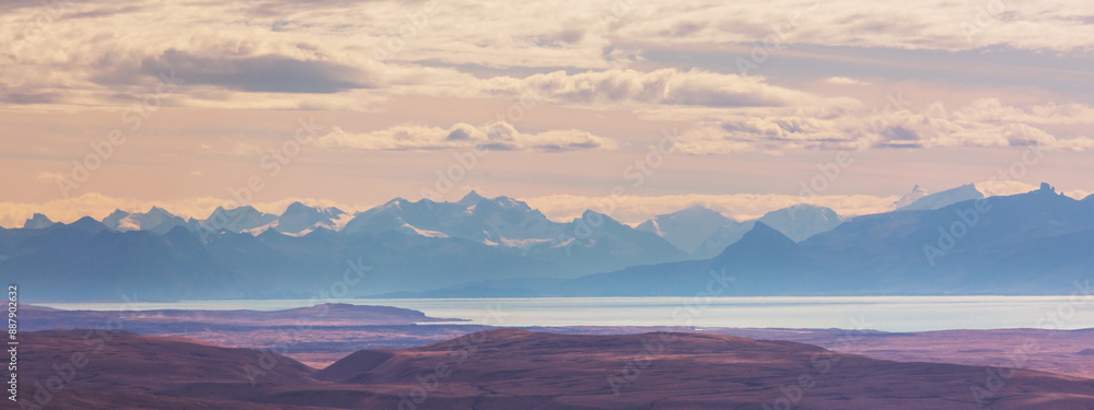 Poster lake in patagonia