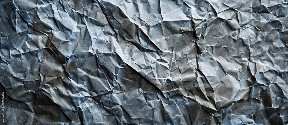 Aufkleber Texture of crumpled grey paper with copy space image