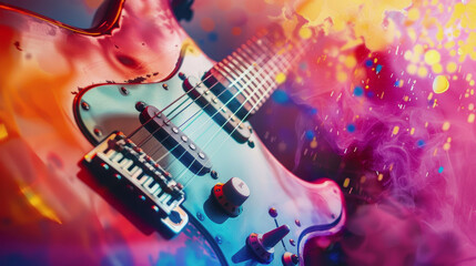 Obraz premium International Music Day. musical instrument guitar