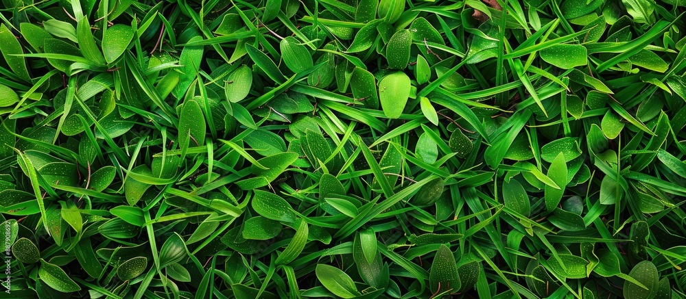 Poster green grass background with copy space image
