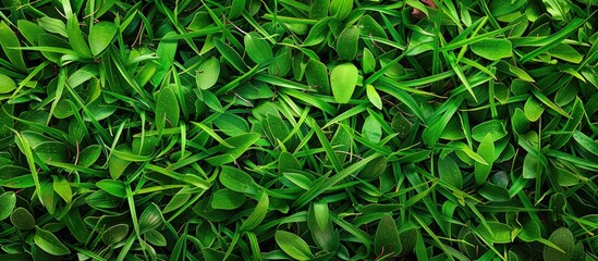 Green grass background with copy space image