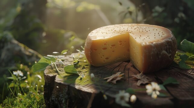 high-resolution, ultra-realistic, 4K, cinematic image of a chease and steake 