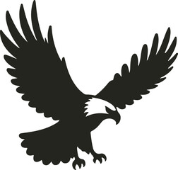 An iconic symbol of freedom and strength, the eagle vector design captures majestic grace with powerful wings spread, embodying resilience and courage.
