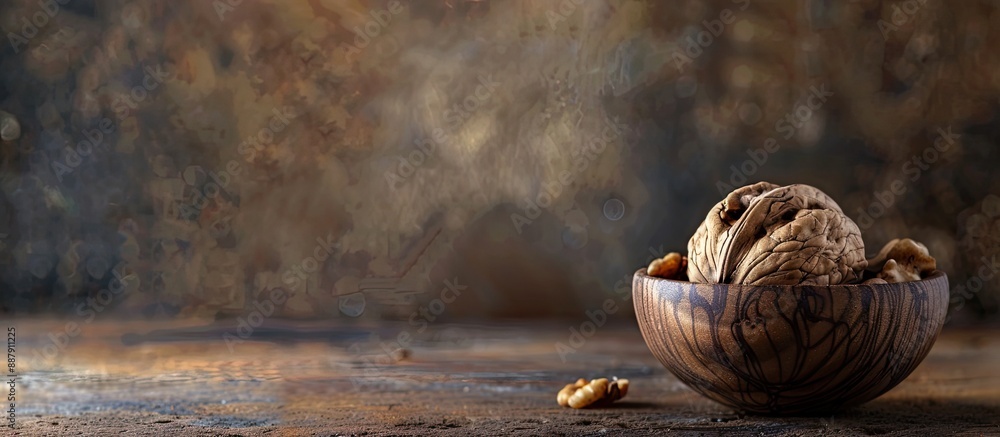 Poster Walnut with copy space image