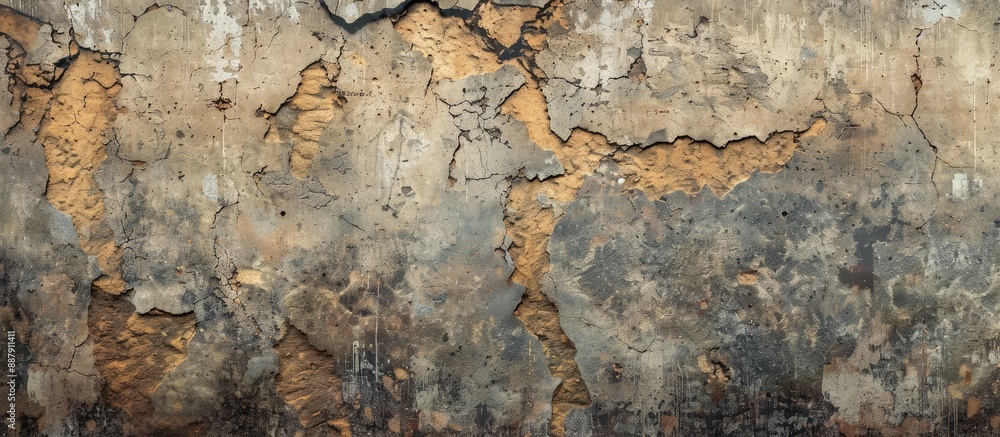 Poster Texture of a wall providing a backdrop for displaying images with abundant empty space for text or graphics known as a copy space image