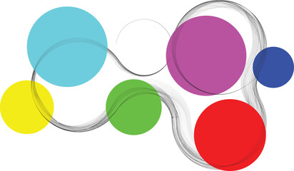 Abstract flow linear fluid round shapes .Curved lines pattern . Music sound wave . Vector illustration
