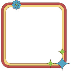 Retro Groovy Frame