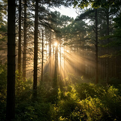 Fototapeta premium morning in the forest