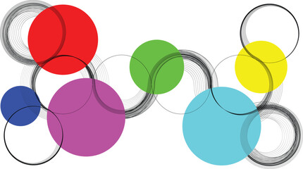 Abstract flow linear fluid round shapes .Curved lines pattern . Music sound wave . Vector illustration
