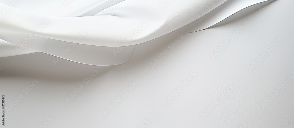 Aufkleber A white sheet providing a blank backdrop for an image with free space for text or design known as a copy space image