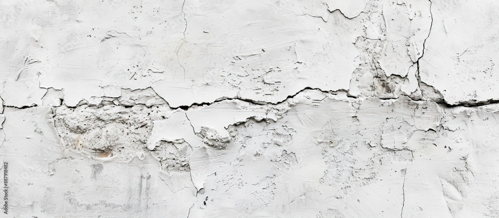 Fototapete Cement wall background with a white polish mortar texture ideal for adding text or graphics with copy space image