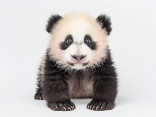 Naklejka premium close up of a panda