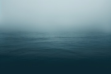 Obraz premium Sea ripple water in misty morning. Norwegian landscape with thick fog on beautiful lake. Nature, ecology, eco tourism. Travel and vacation concept