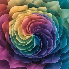Obraz premium 3d render abstract background. Beautiful rainbow Digital illustration for wallpaper