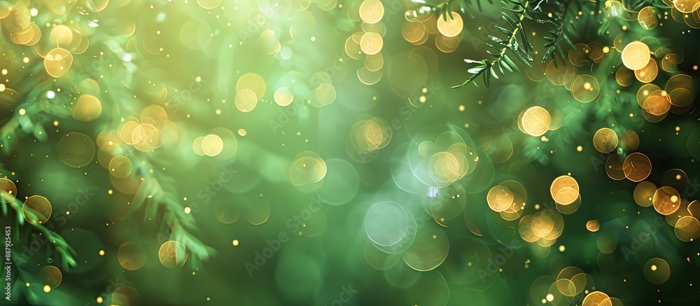 Poster green blurry backdrop with space for text or image placement. copy space image. place for adding tex