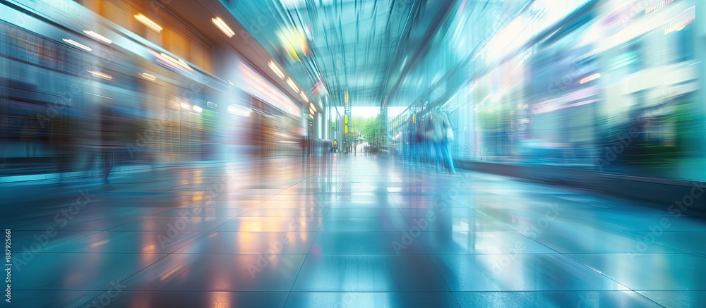 Poster abstract blurred background suitable as a copy space image for an article on an office building