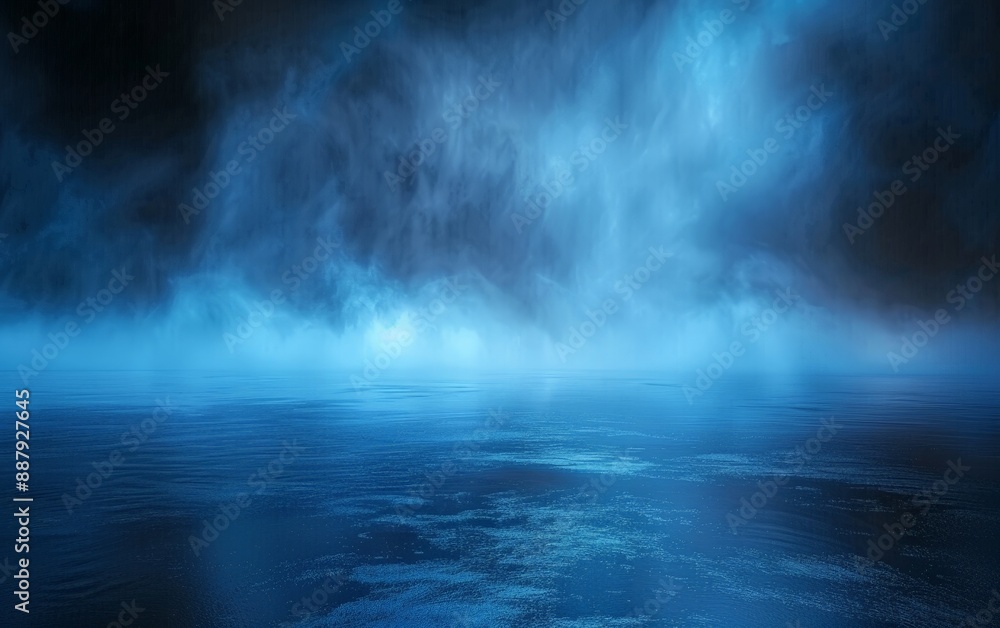 Canvas Prints uhd 4k resolution captures the intricate details of the blue haze and the illuminated surface.