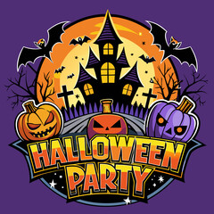 halloween party vector