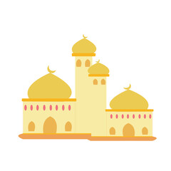 Islamic ramadan vector illustration, prayer equipment