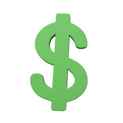 Cartoon 3D icons of money