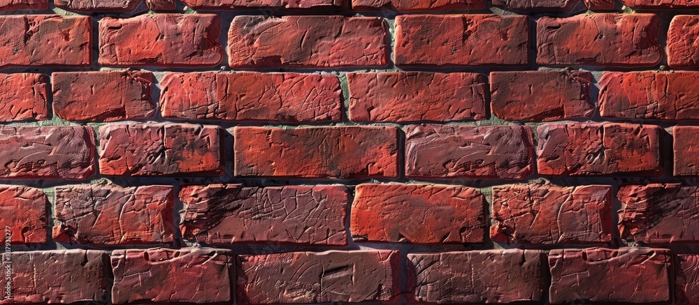 Poster background featuring a wall of red bricks with copy space image
