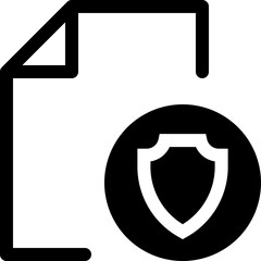 security document shield icon
