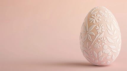 An intricately designed Easter egg with a vintage style