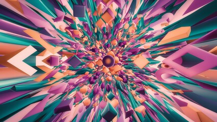 Abstract 3d render, background design, modern illustration wallpaper